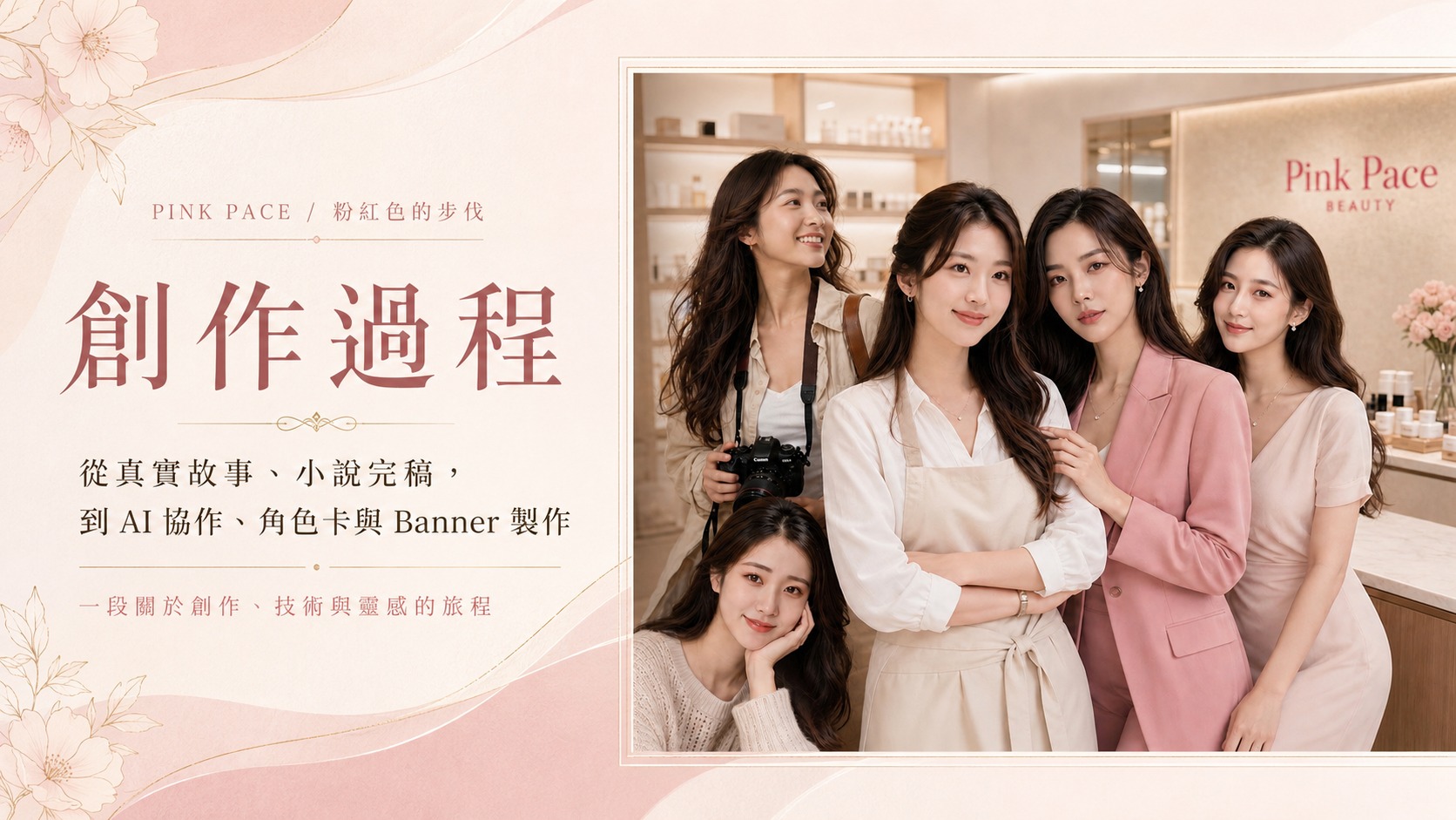 Pink Pace 創作歷程頁首 Banner